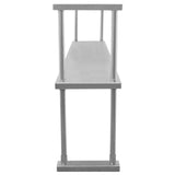150 cm Cateringbänk med Dubbla Överhyllor