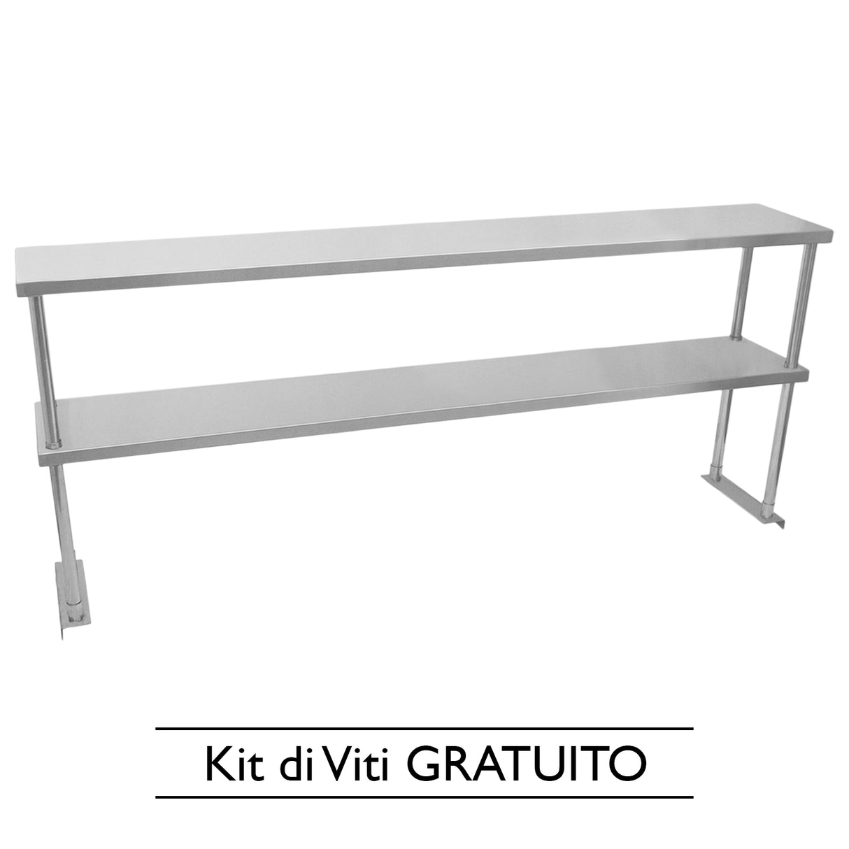 Kukoo Överhylla med två hyllplan 1800mm