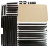 5 x T-RAX Svarta Hyllenheter i Metall 75cm x 150cm x 30cm