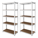 2 x Vita Hyllenheter 90 x 40 x 180