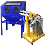 T-Mech Elektrostatisk Pulverlackeringsmaskin & 220L Sandblästringsskåp