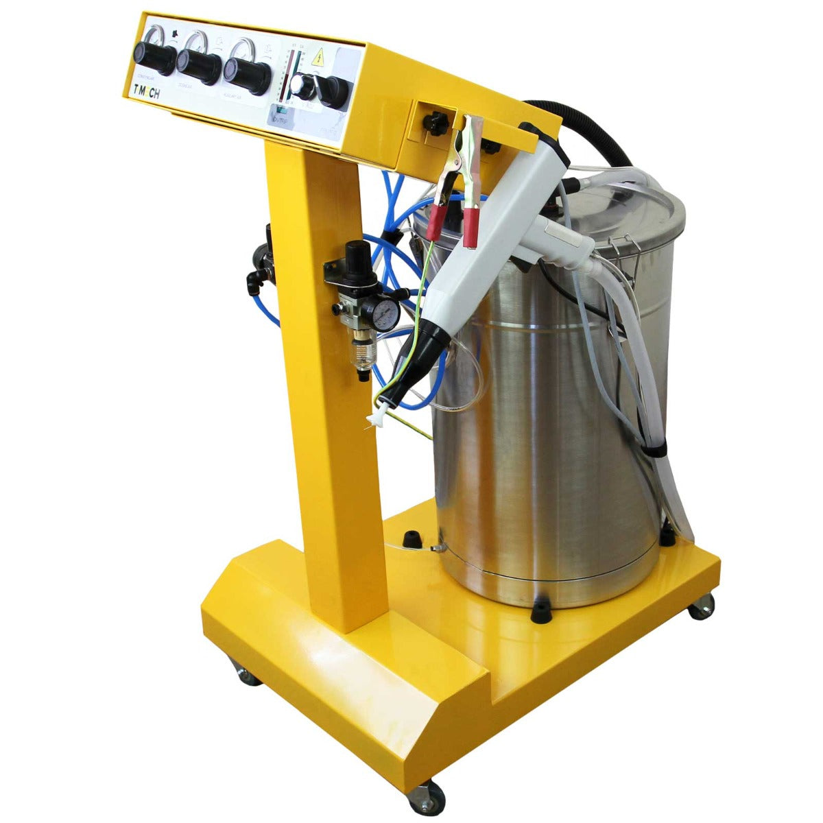 T-Mech Elektrostatisk Pulverlackeringsmaskin & Härdningsugn & 220L Sandblästringsskåp