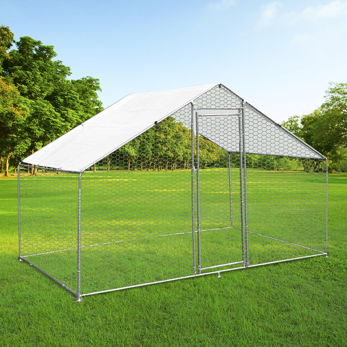 Hönsgård med vattentätt tak 3 m x 2 m x 2 m