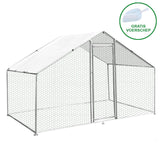 Hönsgård med Vattentätt Tak 4 m x 2 m x 2 m