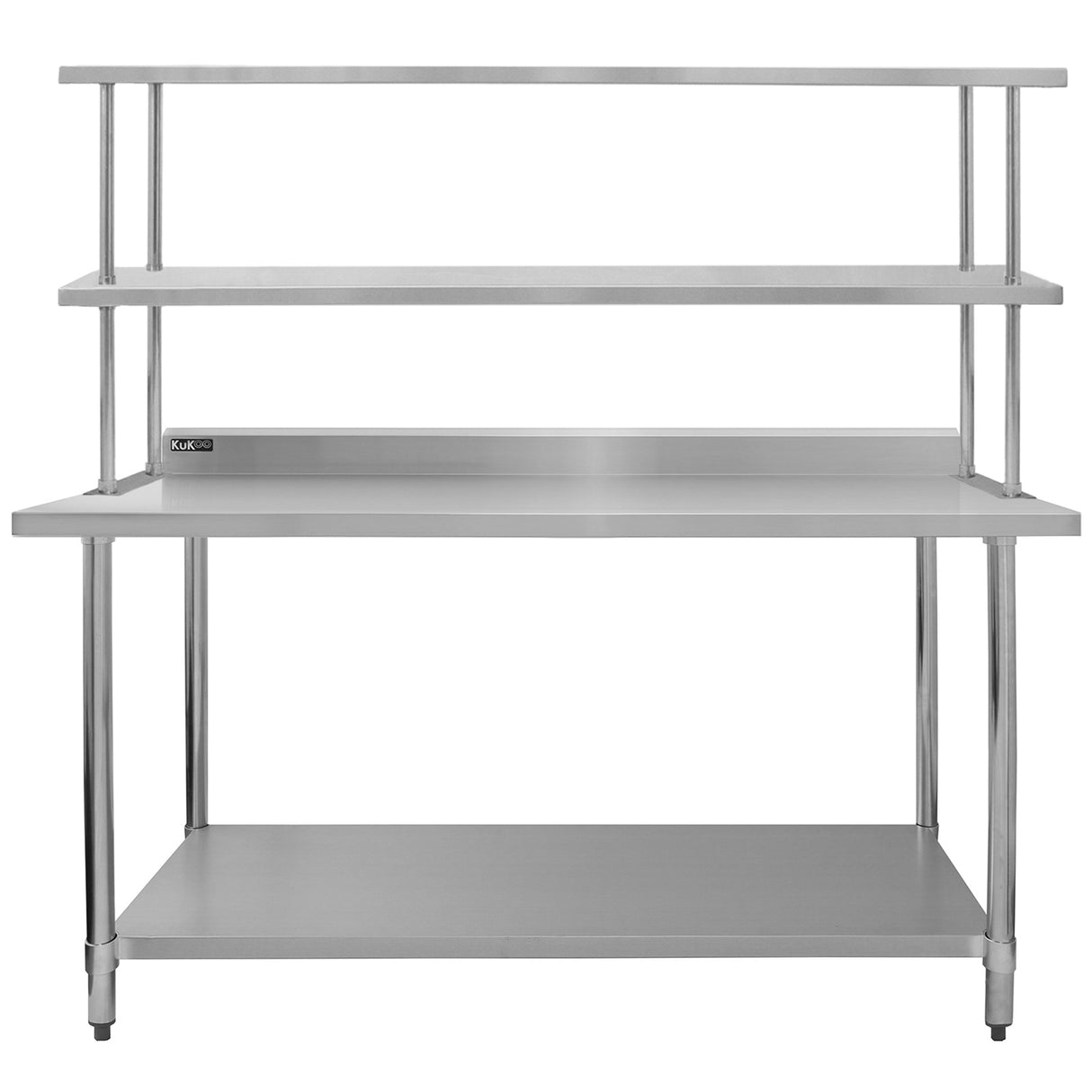 Kukoo 180cm Catering Arbetsstation med Dubbel Överhylla