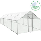 Hönsgård med 2 st Vattentäta Tak 3 m x 8 m x 2 m