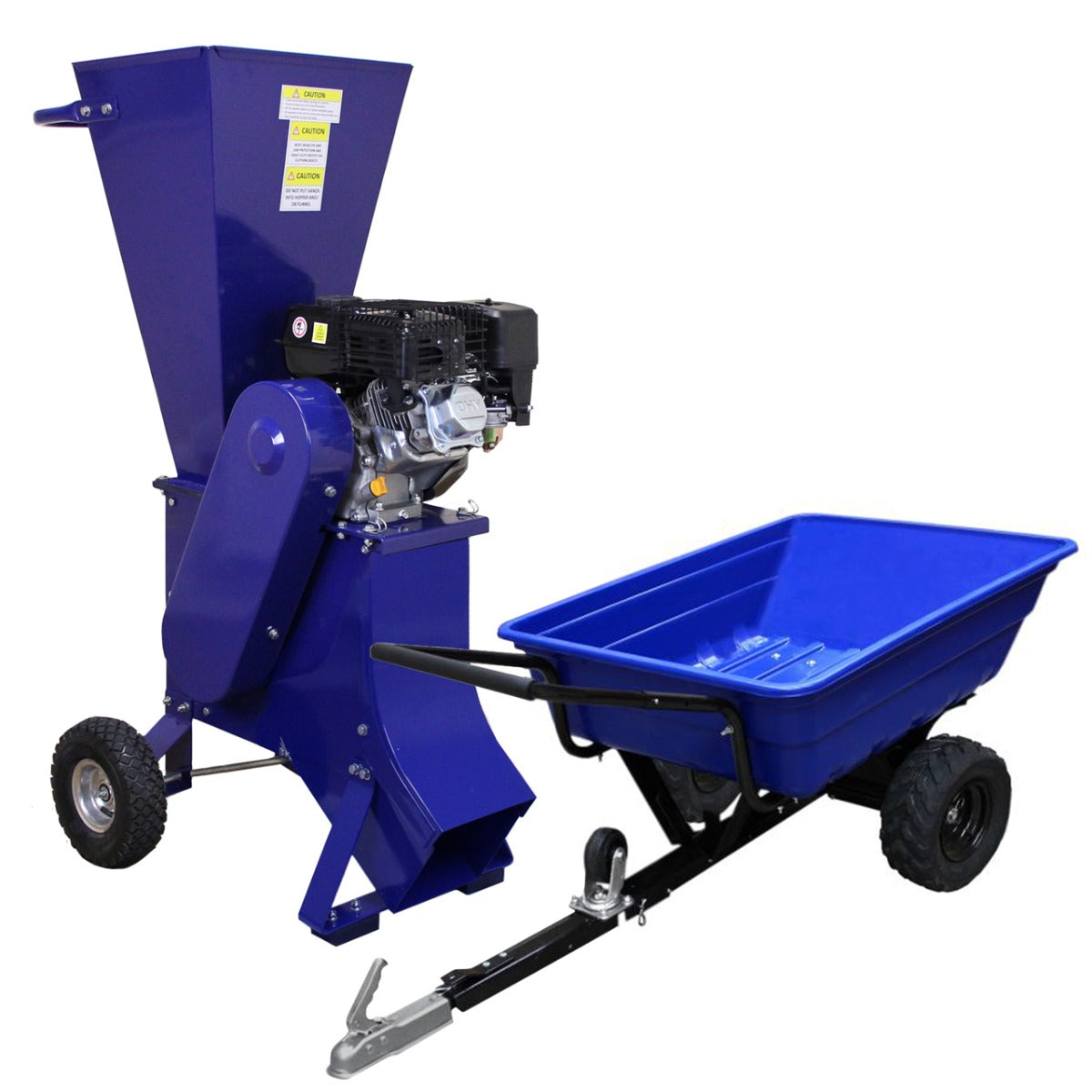 T-Mech 6.5HK Flishugg & ATV Släpvagn med Off Road Däck