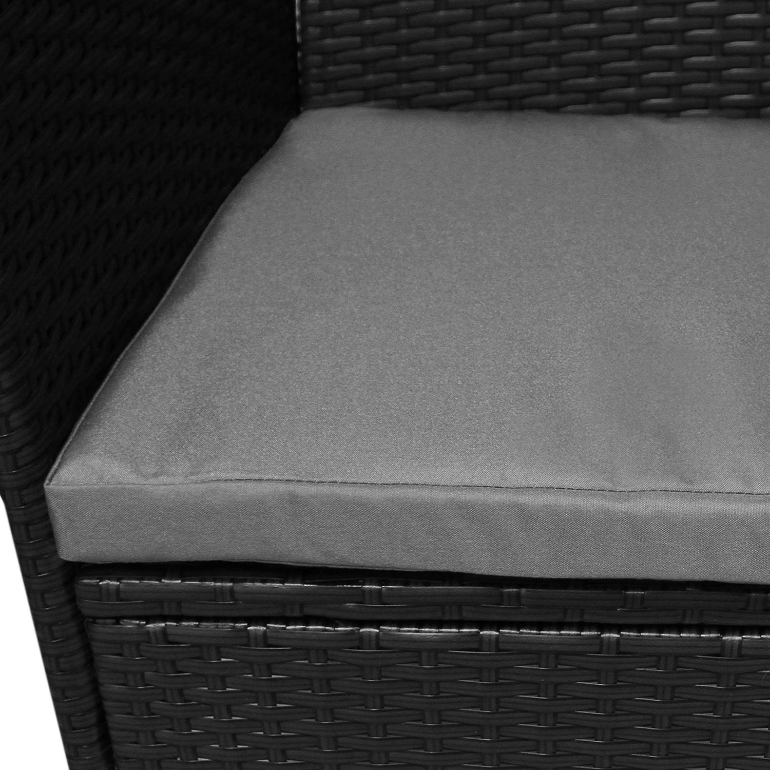 Jardí Rotting Möbelgrupp i Bistro-stil Svart