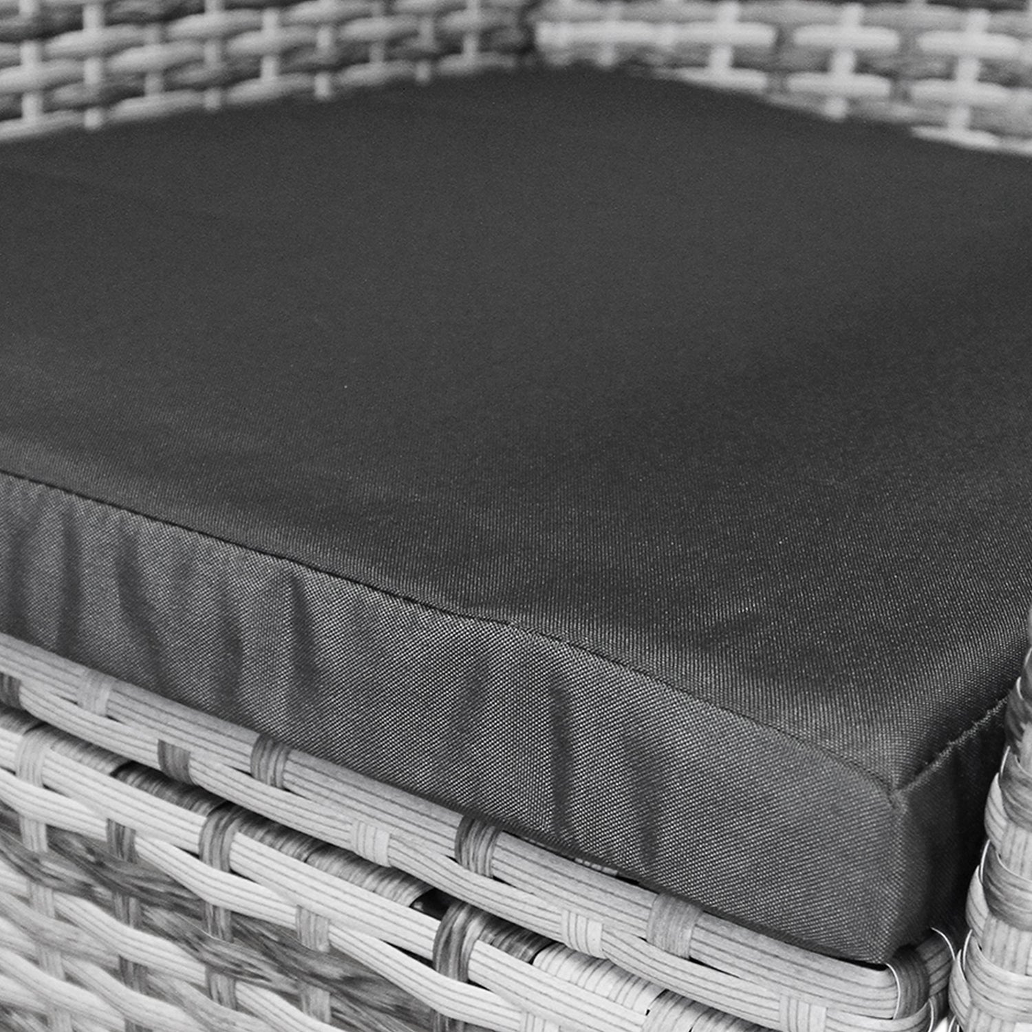 Jardí Rotting Möbelgrupp i Bistro-stil Ljusgrå