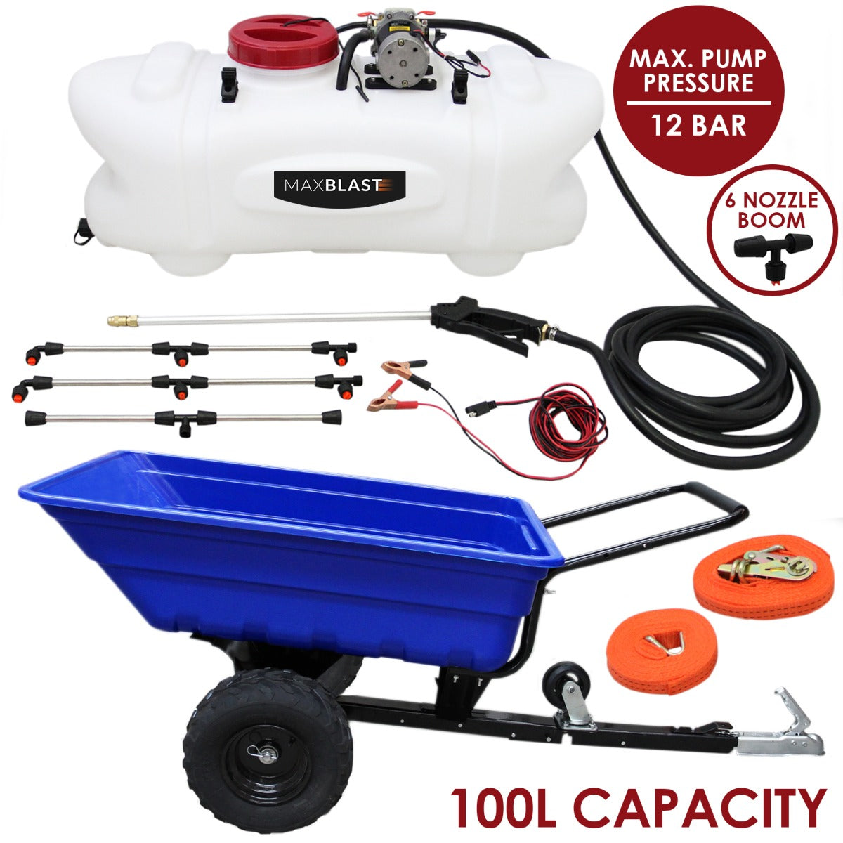 Off Road ATV Trailer och 100 Liter Spraylans-paket
