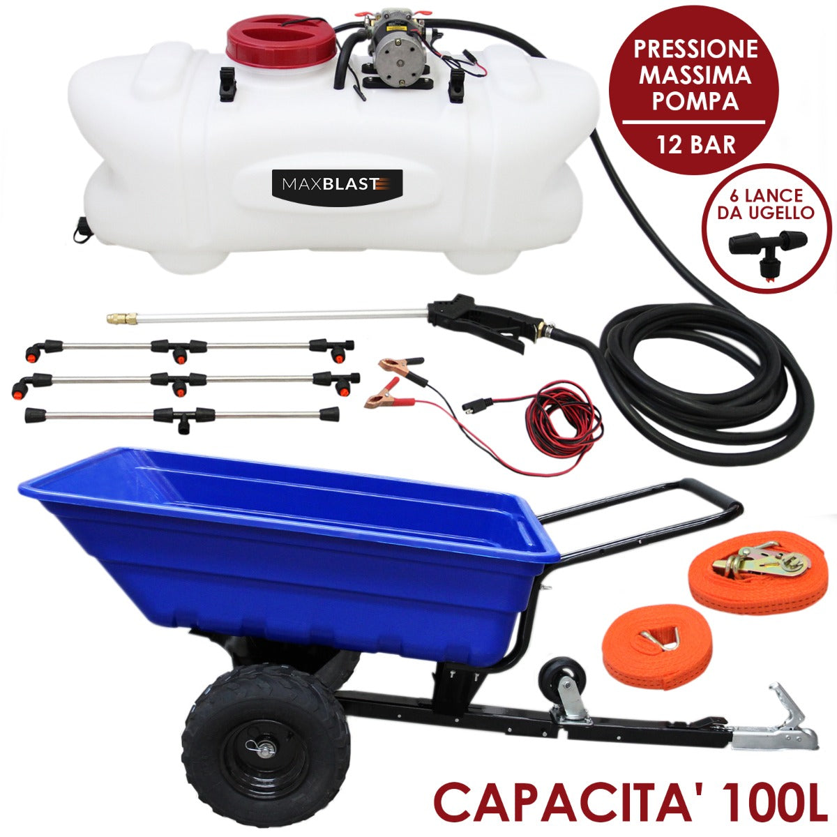 Off Road ATV Trailer och 100 Liter Spraylans-paket