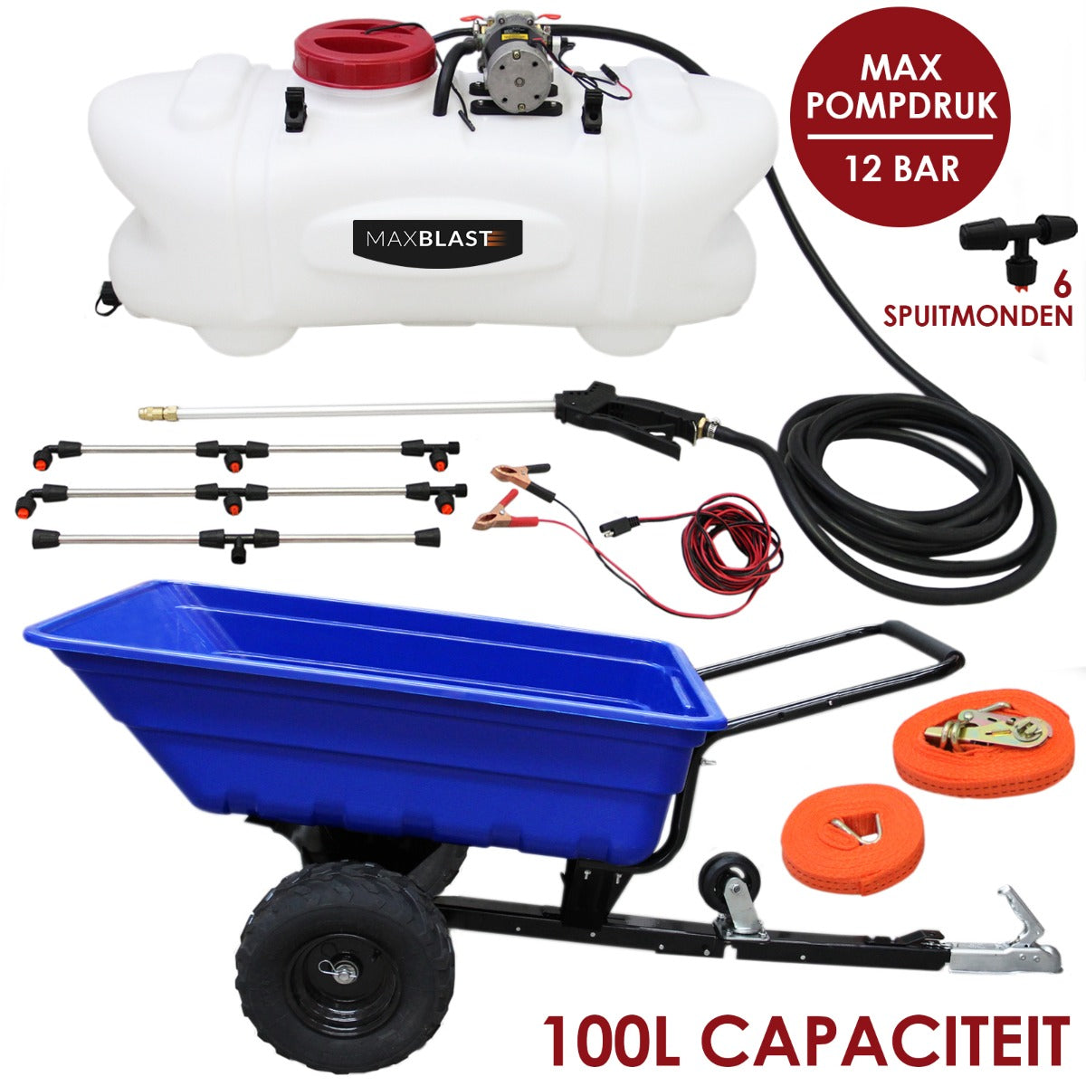 Off Road ATV Trailer och 100 Liter Spraylans-paket