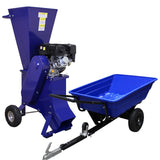 ATV Tippvagn och 6,5 hk flishugg