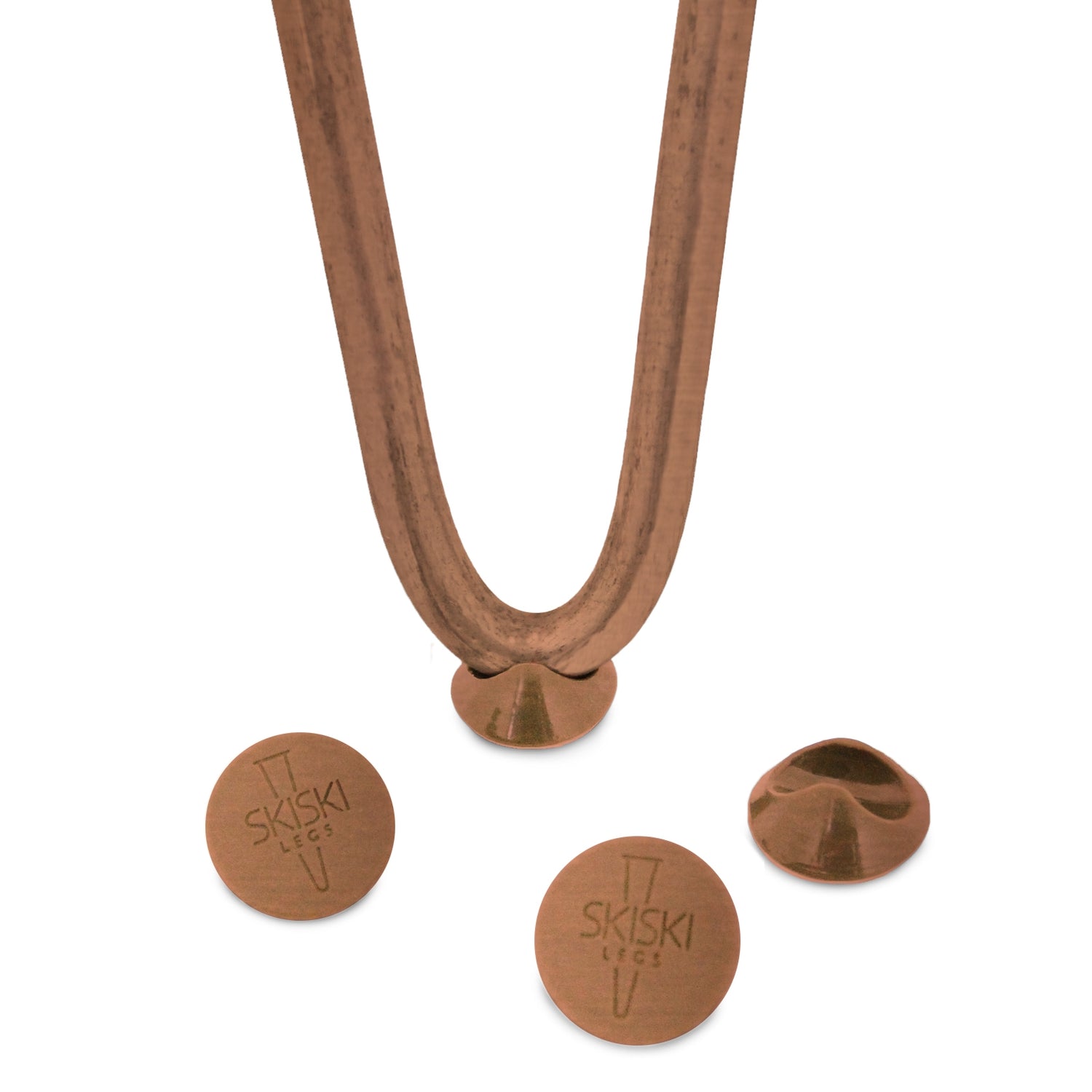 4 x 71 cm Hårnålsben - 2 Stänger - 12 mm - Koppar