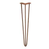 4 x 71 cm Hårnålsben - 3 Stänger - 12 mm - Koppar
