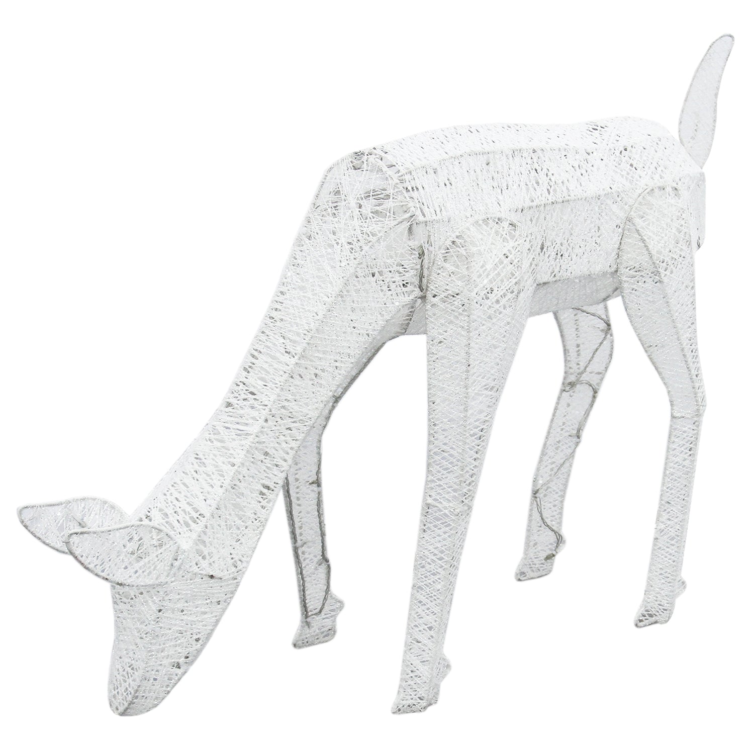 Juldekoration-Betande Ren-Vit