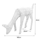 Set med Snögubbe och 2 Renar