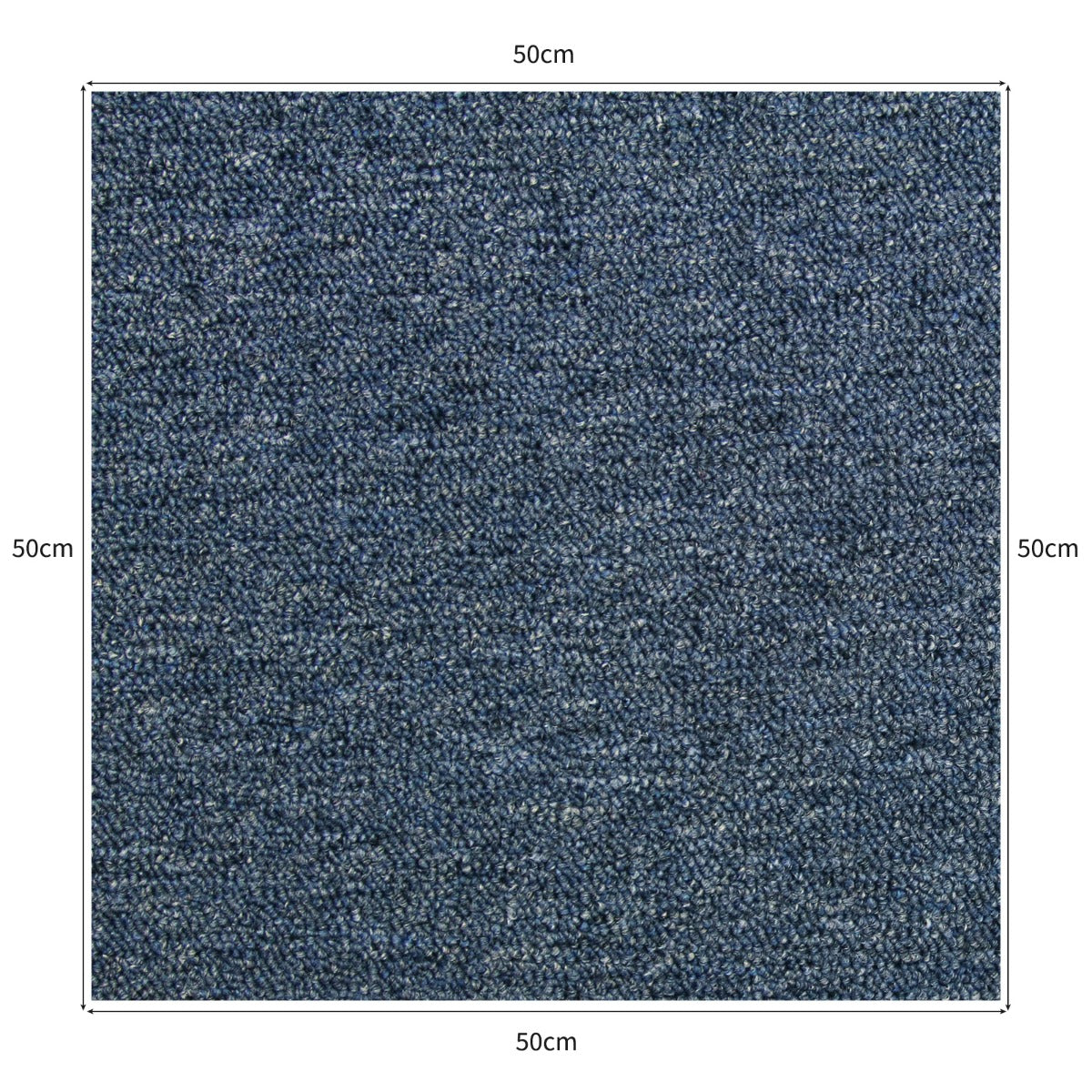 40 st Textilplattor, 10 kvm (Svart och Blå)