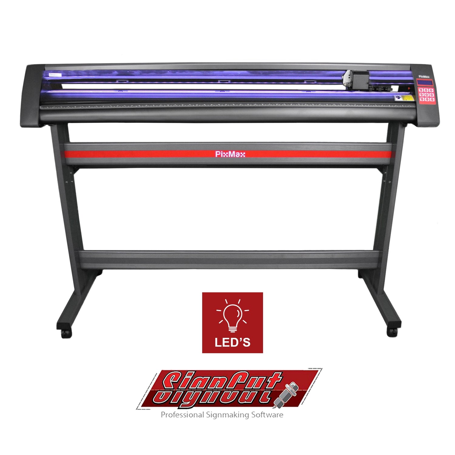 1350 skärplotter med stativ, Signcut pro & LED-ljusguide