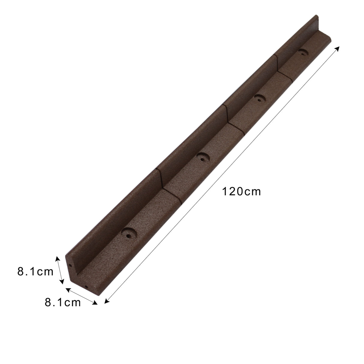 14 st Böjbara Rabattkanter 1,2 m - Brun