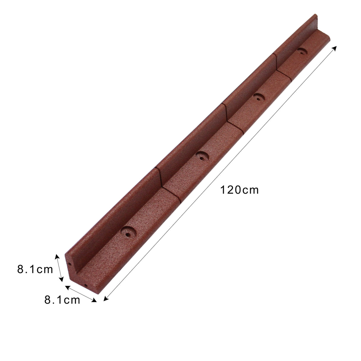 22 st Böjbara Rabattkanter 1,2 m - Terracotta