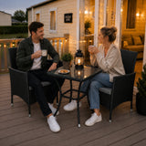 Jardí Rotting Möbelgrupp i Bistro-stil Svart