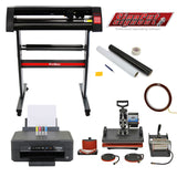 5 i 1 Värmepress, 720mm Skärplotter, Epson-skrivare & Rensningskit