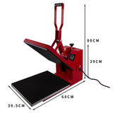 Värmepress 38 x 38 cm & Skrivare med Patroner
