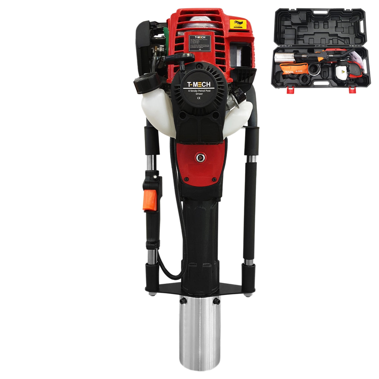 T-Mech Bensindriven Stolpdrivare