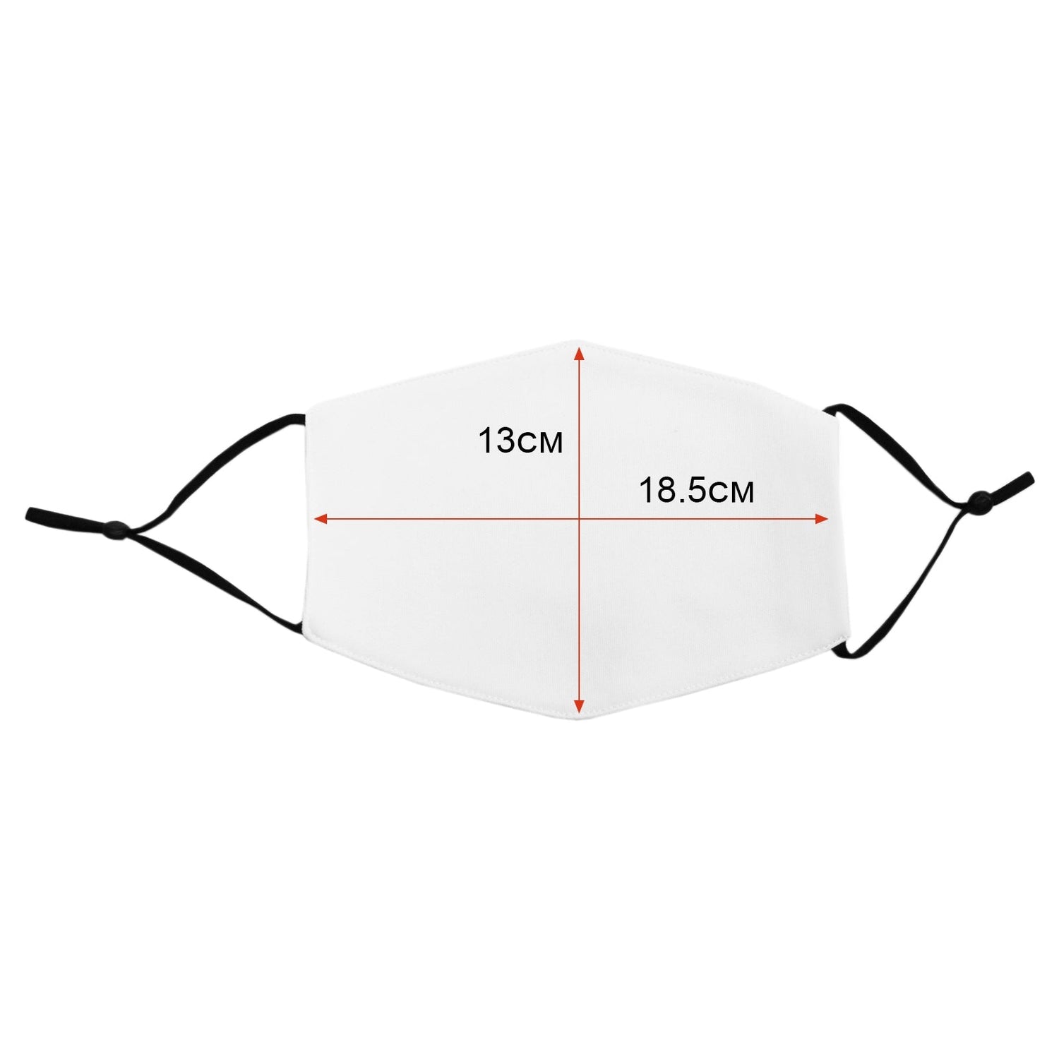 Stora ansiktsmasker för sublimering / 50-pack