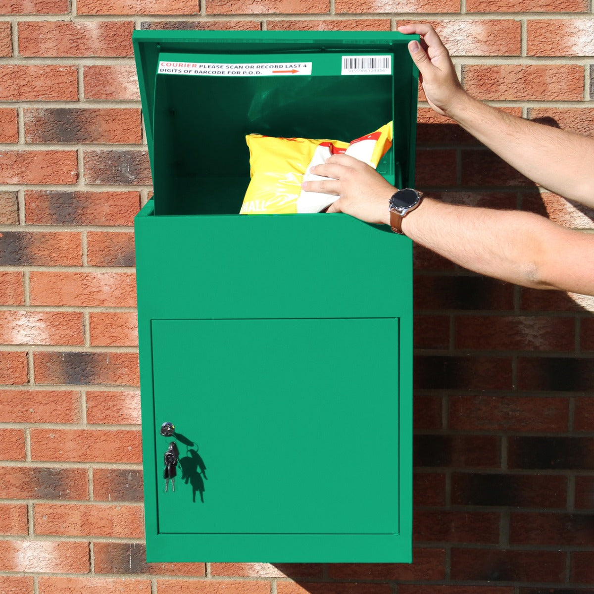 Paketlåda Postlåda Grön