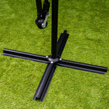 Gräddvitt 3m LED Cantilever Parasoll
