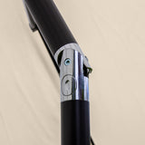 Gräddvitt 2.7m LED Lutande Parasoll