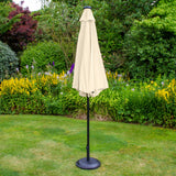 Gräddvitt 2.7m LED Lutande Parasoll