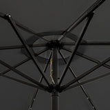 Grått 2.7m LED Lutande Parasoll