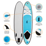 3m Uppblåsbar Paddle Board Blå