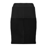 Svart skyddande överdrag för möbler, tillverkat av slitstark polyester med en mjuk yta och rektangulär form för perfekt passform