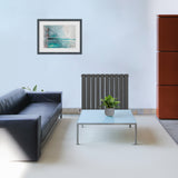 Designerradiatorer med Platta Paneler Mörkgrå 600mm x 700mm