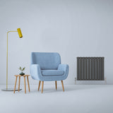Designerradiatorer med Platta Paneler Mörkgrå 600mm x 700mm