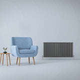 Designerradiatorer med Platta Paneler Mörkgrå 600mm x 1190mm