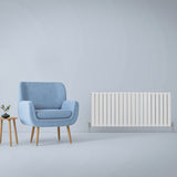 Designerradiatorer med Platta Paneler Vita 600mm x 1400mm