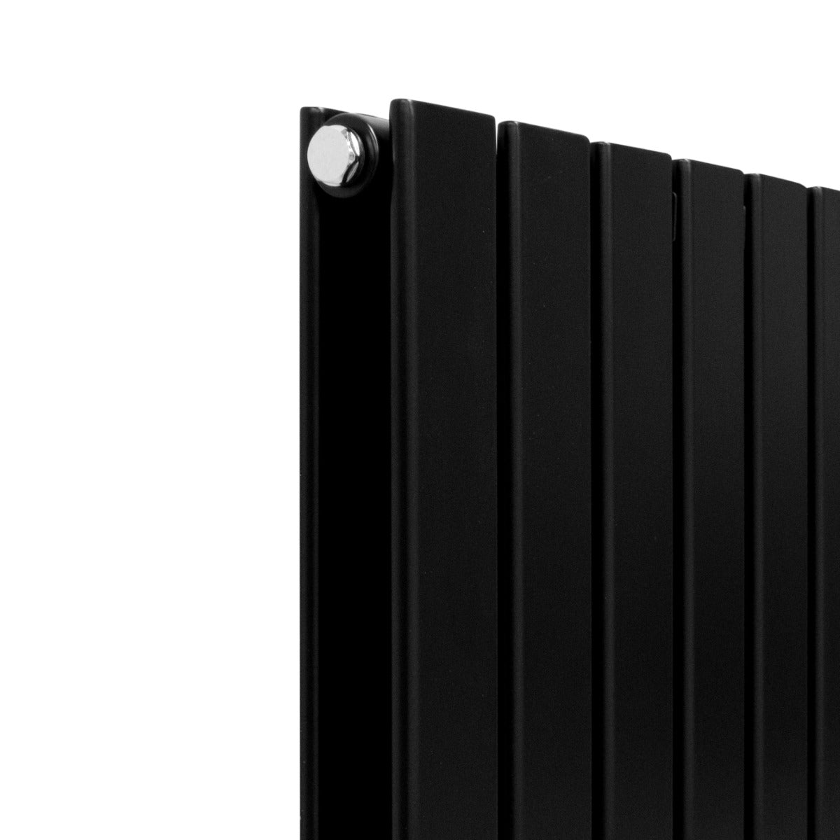 Designerradiatorer med Platta Paneler Svarta 1600mm x 420mm