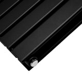 Designerradiatorer med Platta Paneler Svarta 1800mm x 280mm