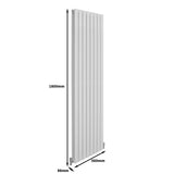 Designerradiatorer med Platta Paneler Vita 1800mm x 560mm