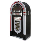 Retro Jukebox Skivspelare för CD och Vinyl med CD-fodral för 40 skivor