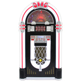 Retro Jukebox Skivspelare för CD och Vinyl med CD-fodral för 40 skivor
