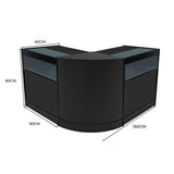 "IRIS" Set med LED-belysta Butiksmoduler CM60+ 2x B900 – Svart