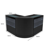 "SELENE" Set med LED-belysta Butiksmoduler CM60+ 2x C900 – Svart