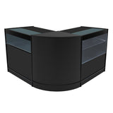 "ADONIS" Set med LED-belysta Butiksmoduler CM60+B900+C900 – Svart