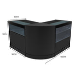 "ADONIS" Set med LED-belysta Butiksmoduler CM60+B900+C900 – Svart
